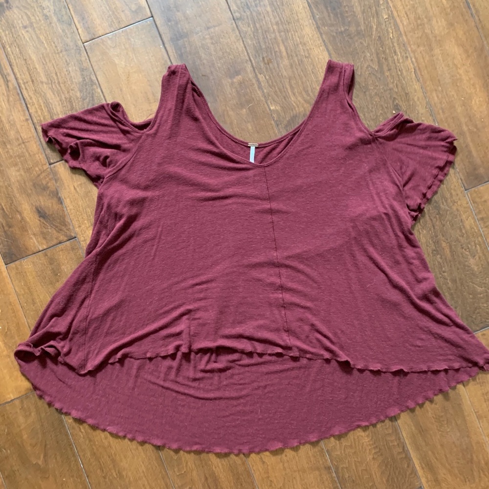 Shoulder Cutout Free People Blouse